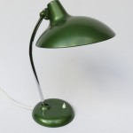 SK4 - Schreibtischleuchte, Kaiser-Leuchten, Modell 6786, 50er Jahre - in einem metallic-grün