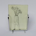 BR11 - SOLD - Bilderrahmen Art Deco, verchromt