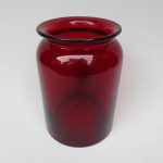 BV10 - Vase, Glas rot, 60er Jahre