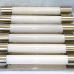 WS90 - SOLD - Konvolut von 6 Sofitten-Leuchten, Art Deco, vernickelt
