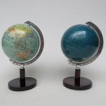 G29 - 1 Paar Globen, Columbus Schülerglobus und Columbus-Himmelsglobus, 50er Jahre