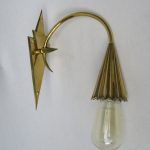 W2 - Wand-Applique, Wiener Jugendstil, im Stil von Dagobert Peche, Messing