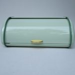 BR10 - Brotdose, 60er Jahre, mintgrün emailliert - kleine Variante