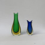 BV24 - 1 Paar Vasen, Italien, 60er Jahre, Murano, Sommerso-Technik