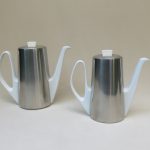 K38 - 2er Set Kaffeekannen / Warmhaltekannen, groß und klein, WMF, Bauscher, 60er Jahre