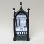 BR79 - Bilderrahmen, Jugendstil, Frankreich, Bronze grün patiniert
