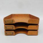BS33 - Ablagekasten Holz für DIN A4 , 3fach, 30er Jahre