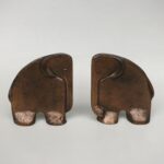 W146 - Buchstützen Elefanten, 60er Jahre, Bronze, Kunsthaus Kopp, Saarbrücken