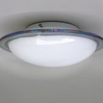 D226 - Deckenleuchte, Wandleuchte "Regenbogen", Vetri Murano, 70er Jahre