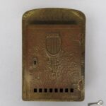 BB13 - großer Briefkasten, Jugendstil, Kupfer, Messing