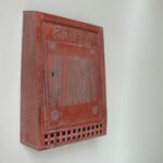 BB39 - Briefkasten mit Schlüssel, Jugendstil, Deutschland,  Metall lackiert