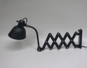 SCH10 - Scherenleuchte, 30er/40er Jahre, Schrumpflack, Deutschland