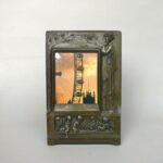 BR131 – Bilderrahmen, Jugendstil, patinierte Bronze, WMF zugeschrieben